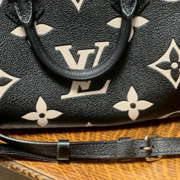 Louis Vuitton 25 Speedy Bandouliere Bag Bicolor Monogram Empreinte Giant - Picture 3 of 9